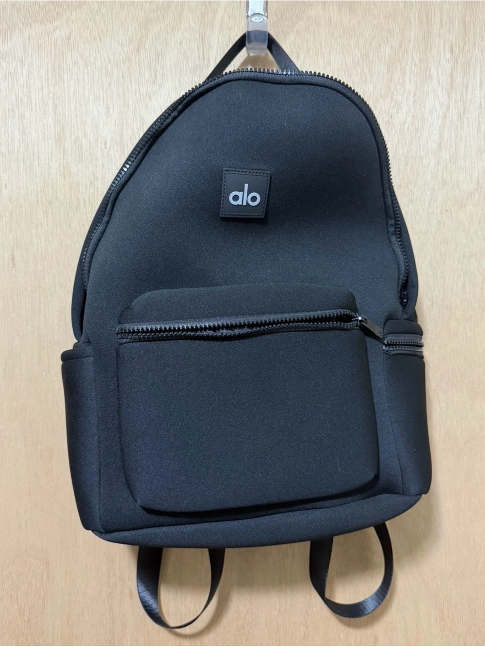 Alo Yoga Stow Backpack Black Neoprene Excellent Condition No Detachable Pouch